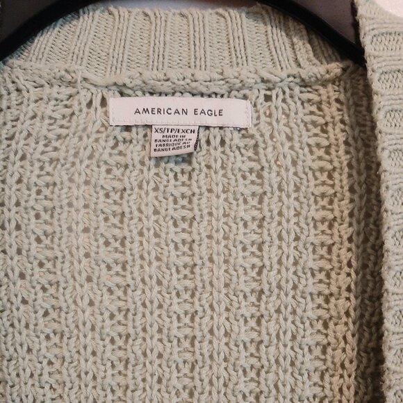 American Eagle Light Green Cardigan - Picture 4 of 4